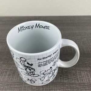 Disney Mickey Mouse Sketchbook Ceramic Mug NEW